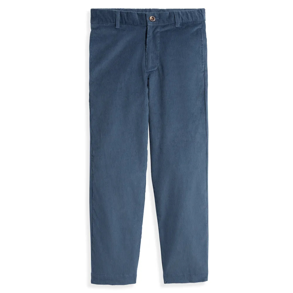 Corduroy Boy's Slim Pant -- Moonlight Blue Cord