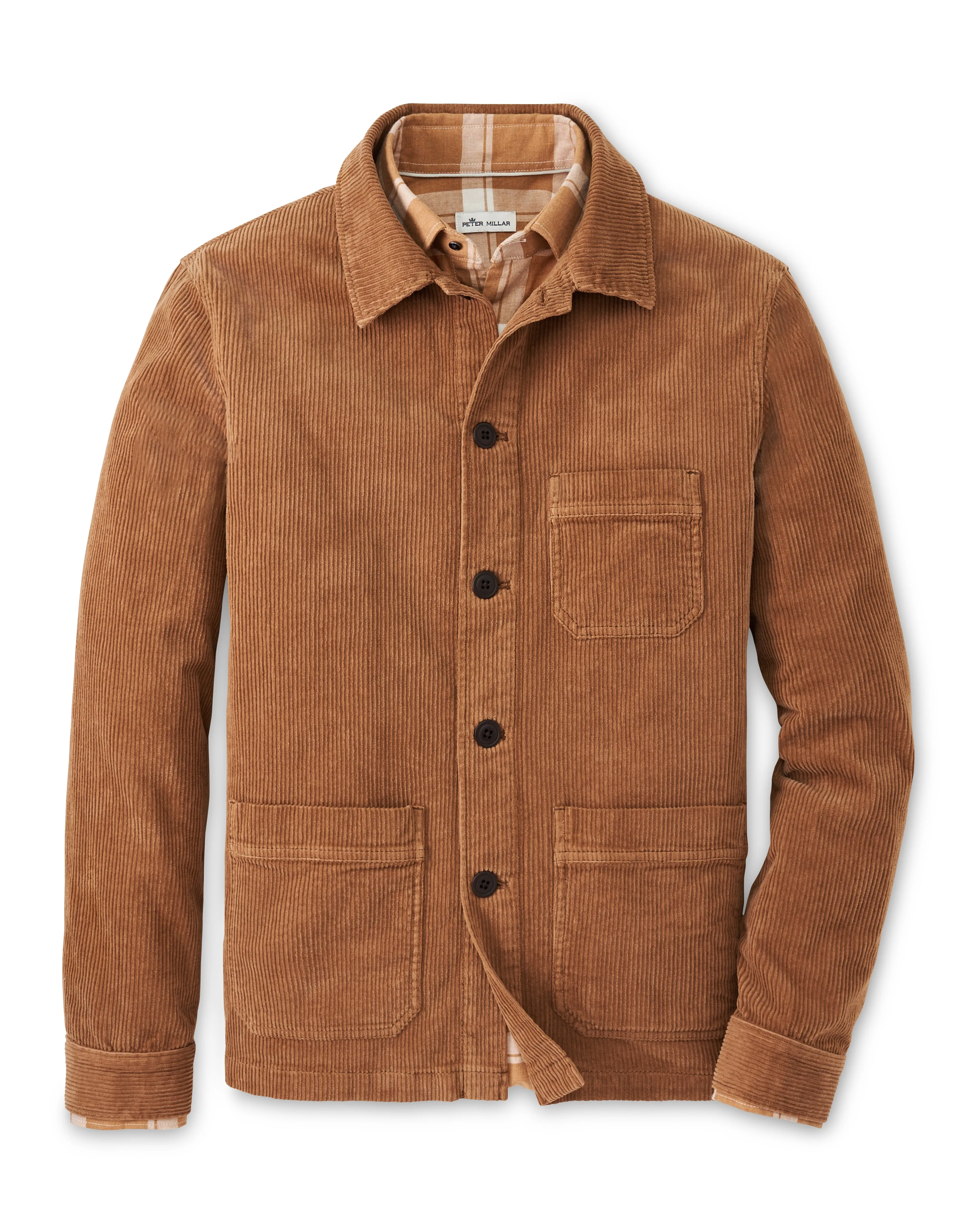 Corduroy Chore Coat in Walnut