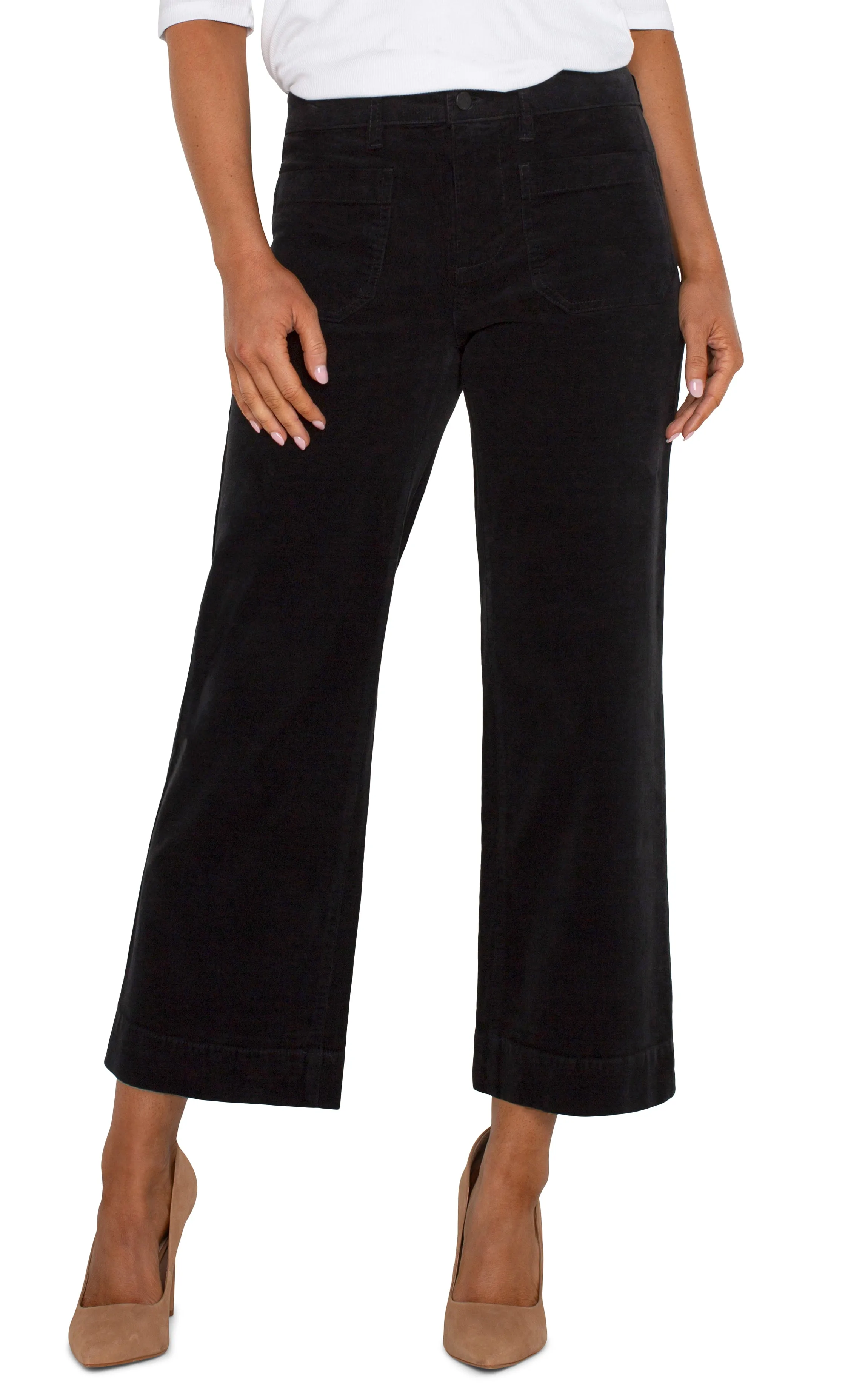 Corduroy Crop Wide Leg Pant