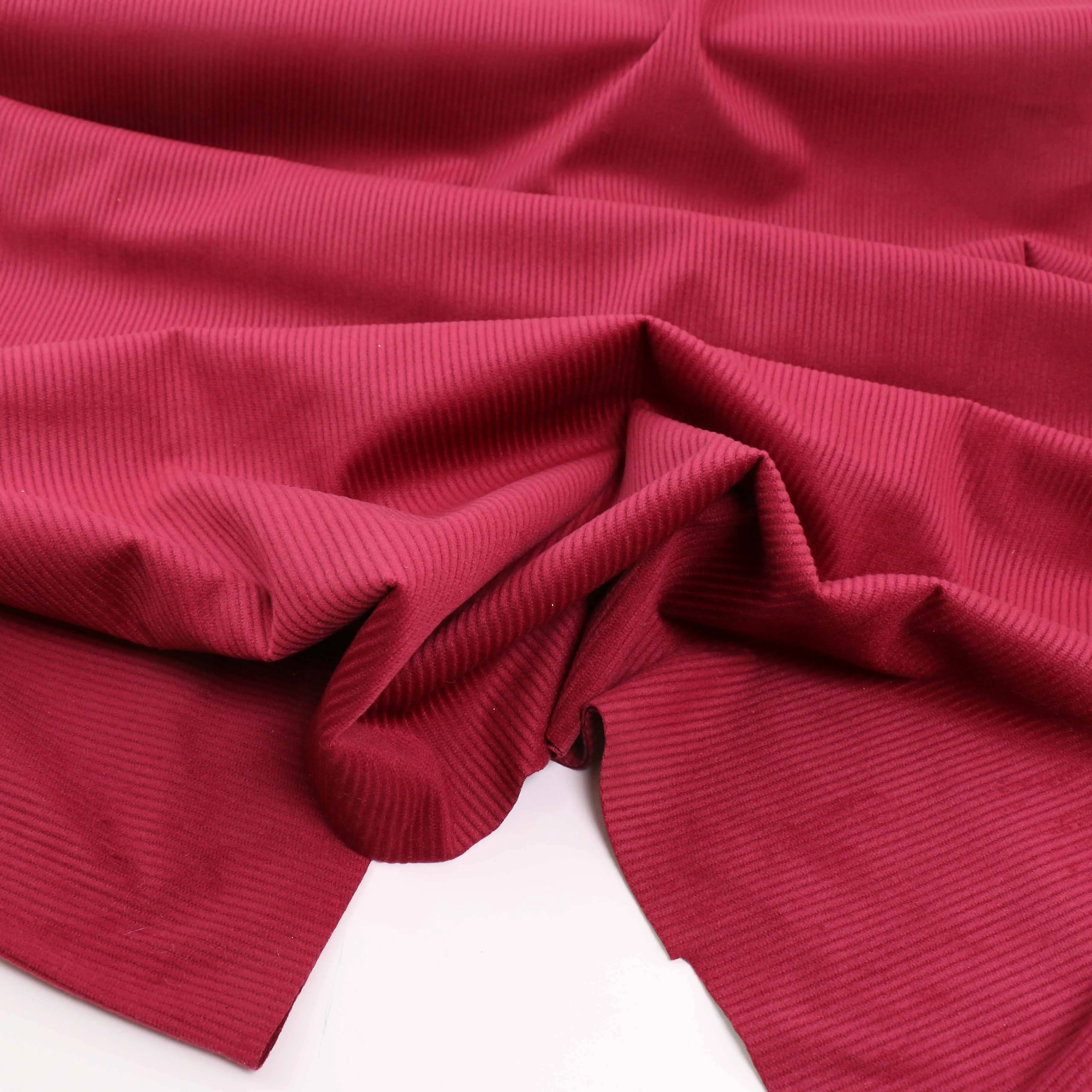 Corduroy Knit Fabric - Green, Denim, Mustard, Wine, Red