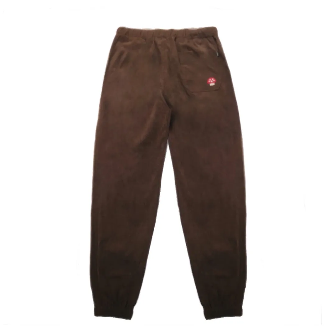 Corduroy Melt logo Sweatpants Brown