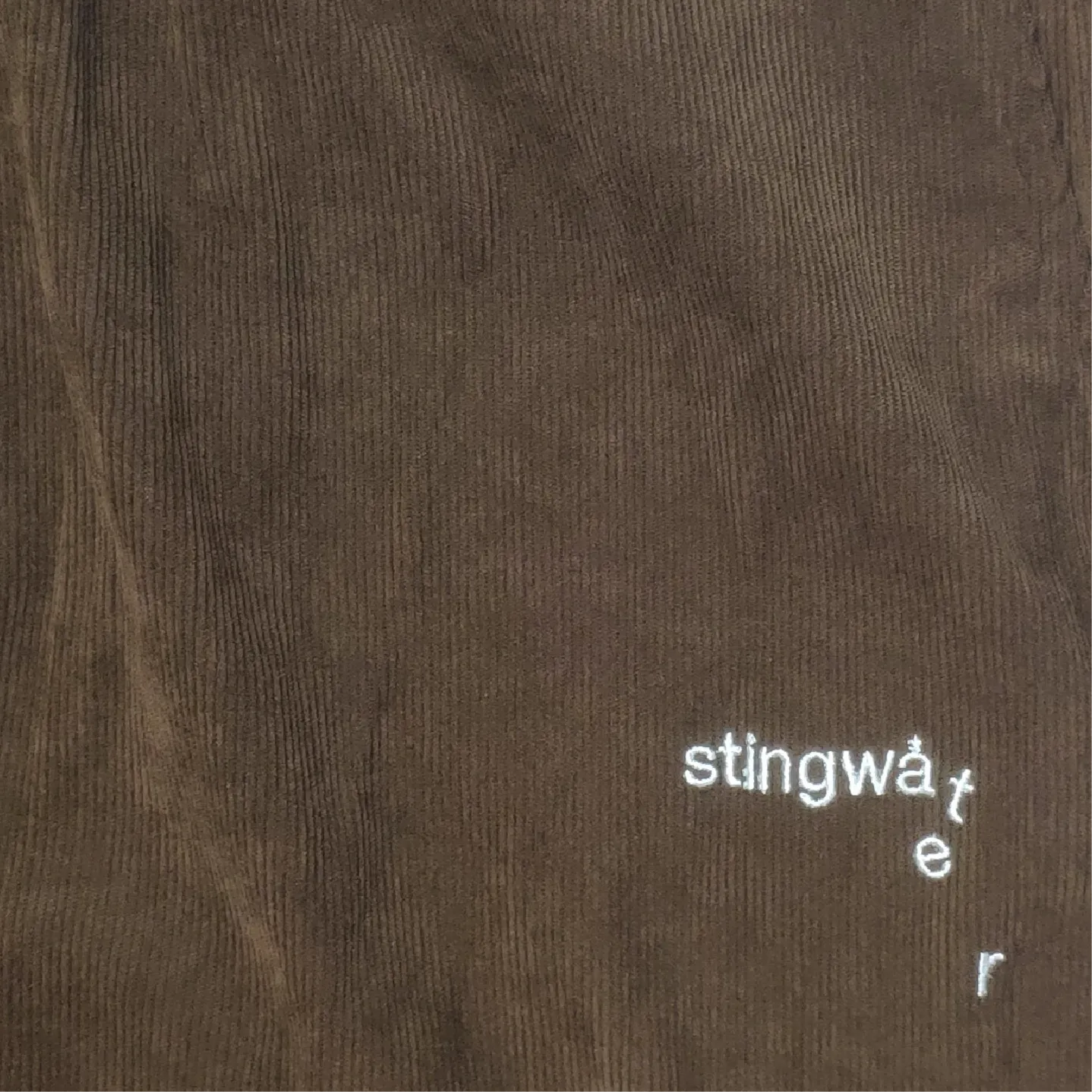 Corduroy Melt logo Sweatpants Brown
