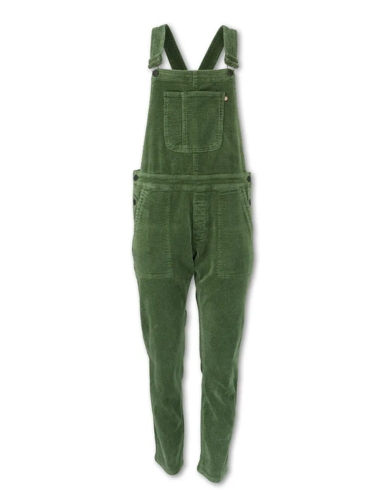 Corduroy Overalls - Olive