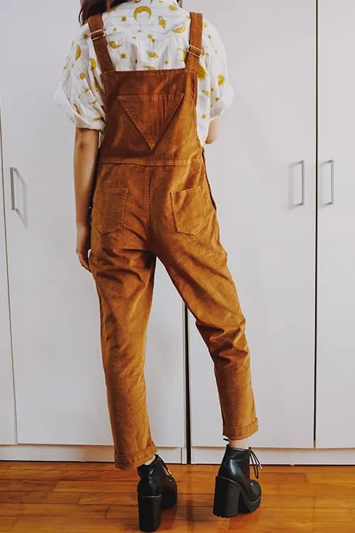 Corduroy Pockets Overall