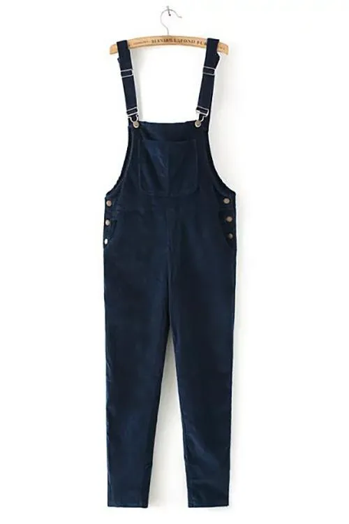Corduroy Pockets Overall