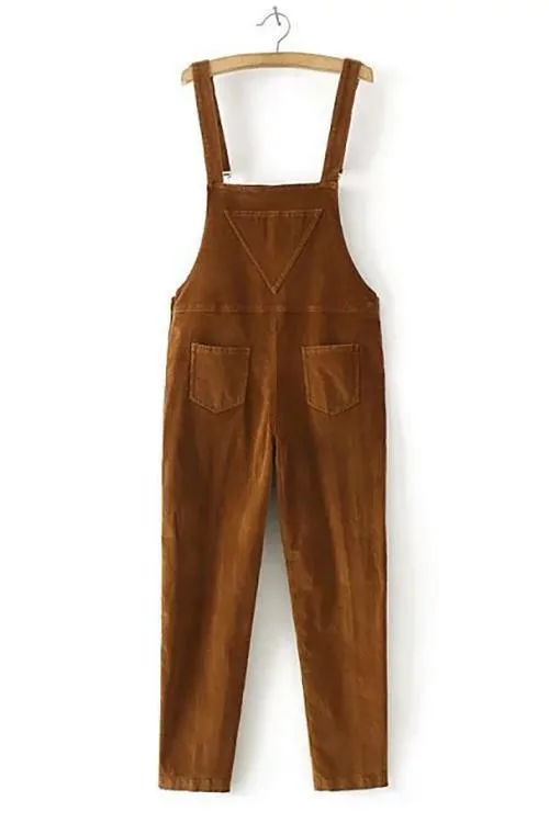 Corduroy Pockets Overall