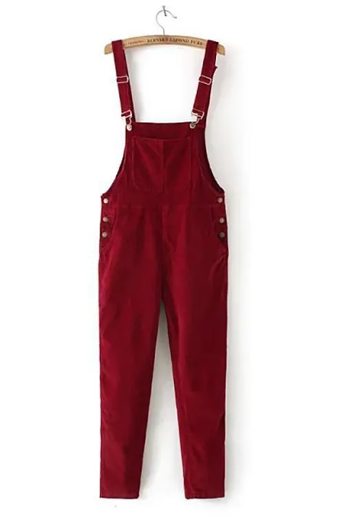 Corduroy Pockets Overall