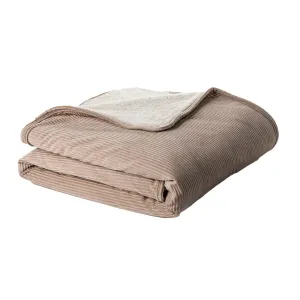 Corduroy Throw 50x60" - TAUPE