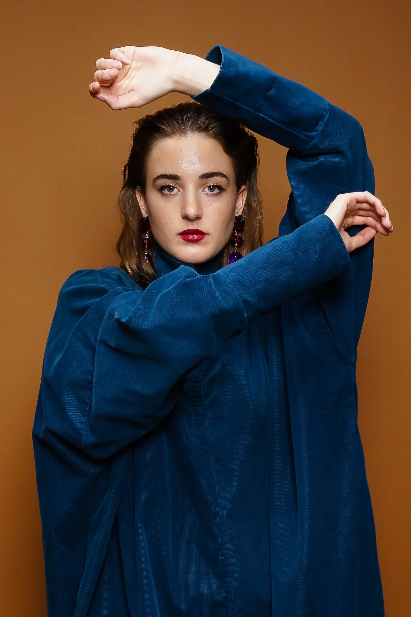 Corduroy Wide Square Dress