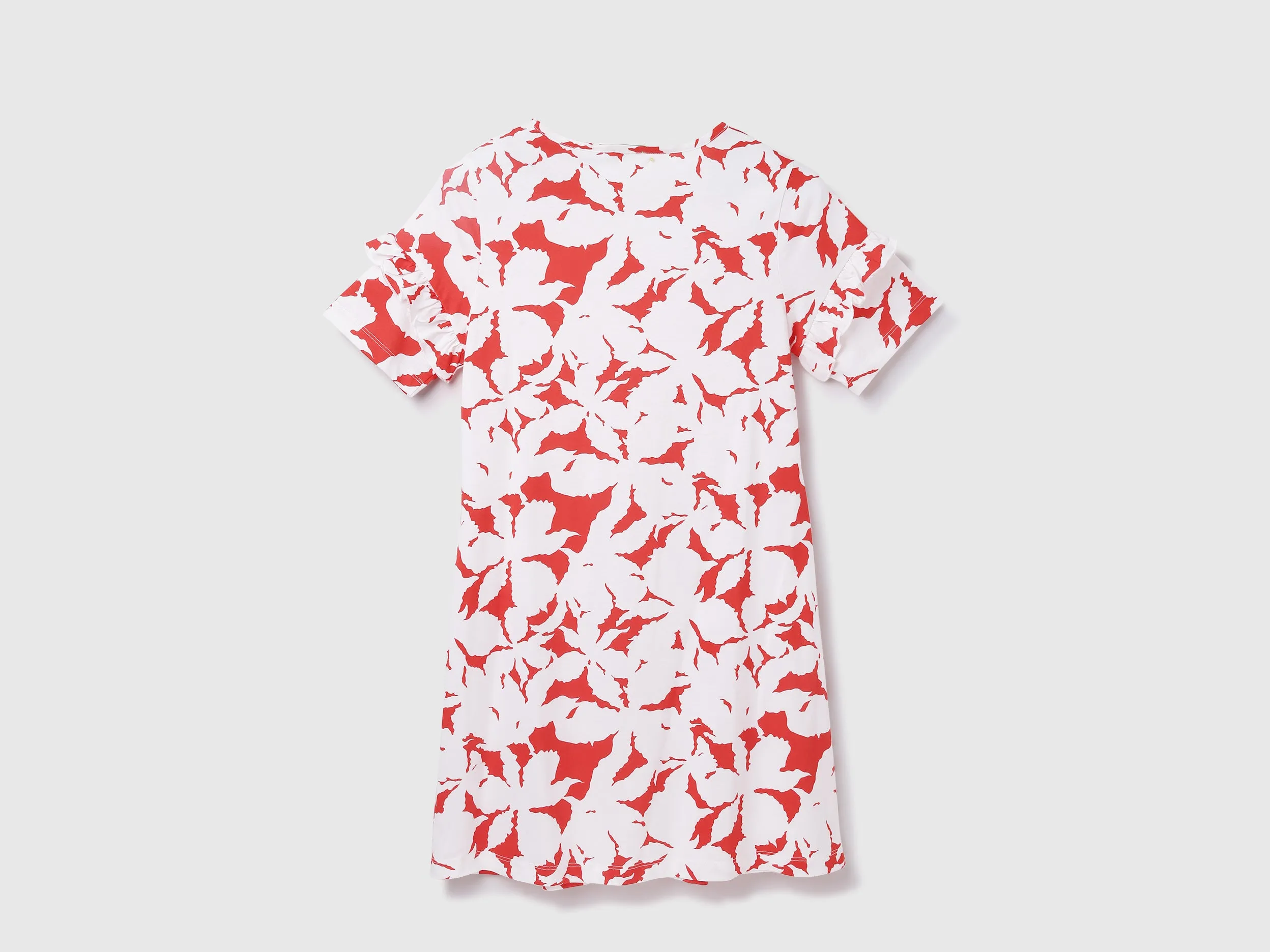Cotton Camouflage Round Neck Women Dresses