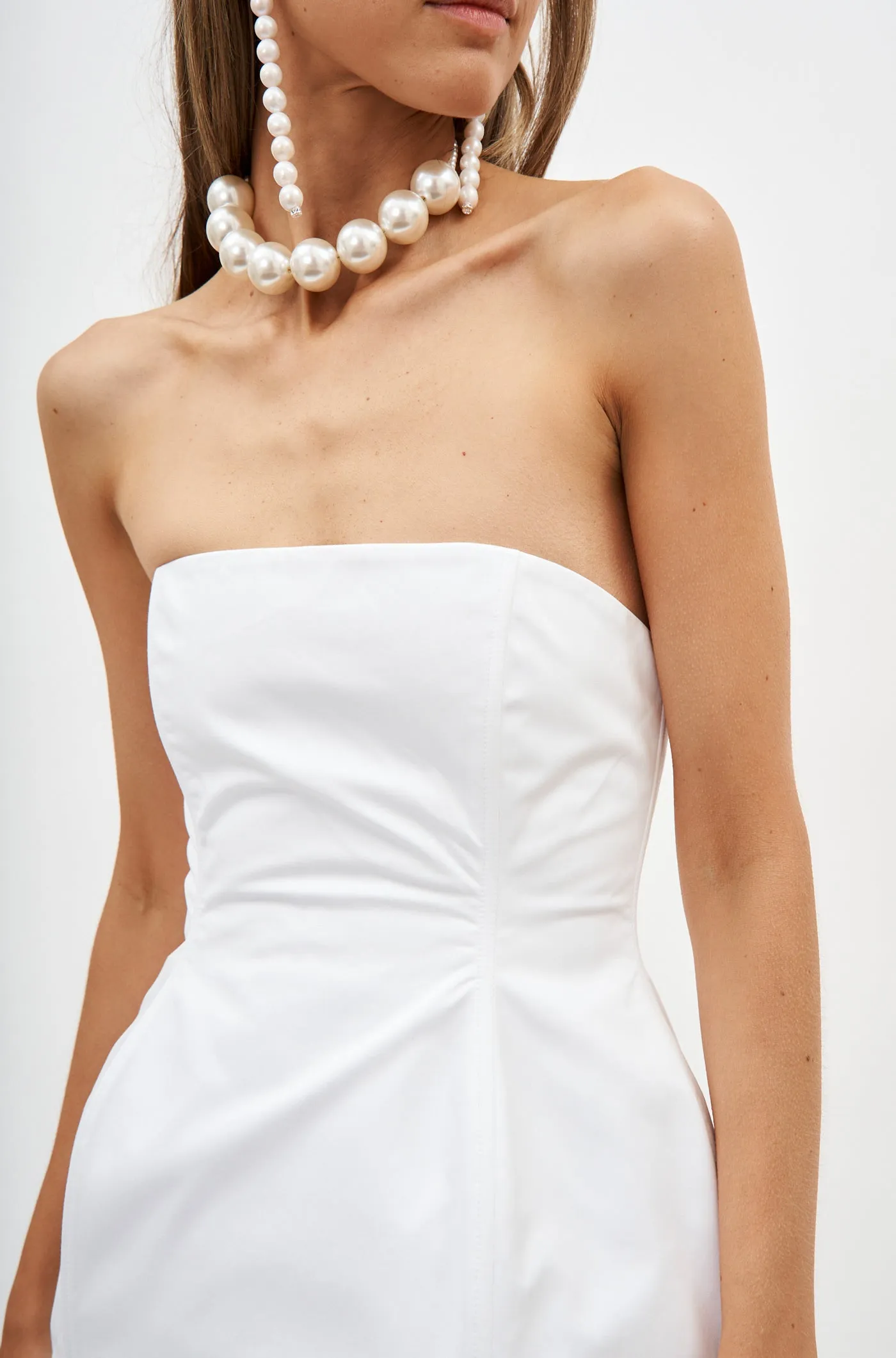 Cotton Corset White Top