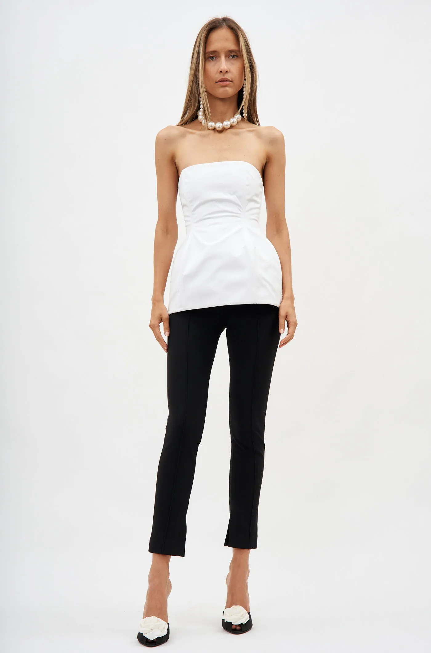 Cotton Corset White Top