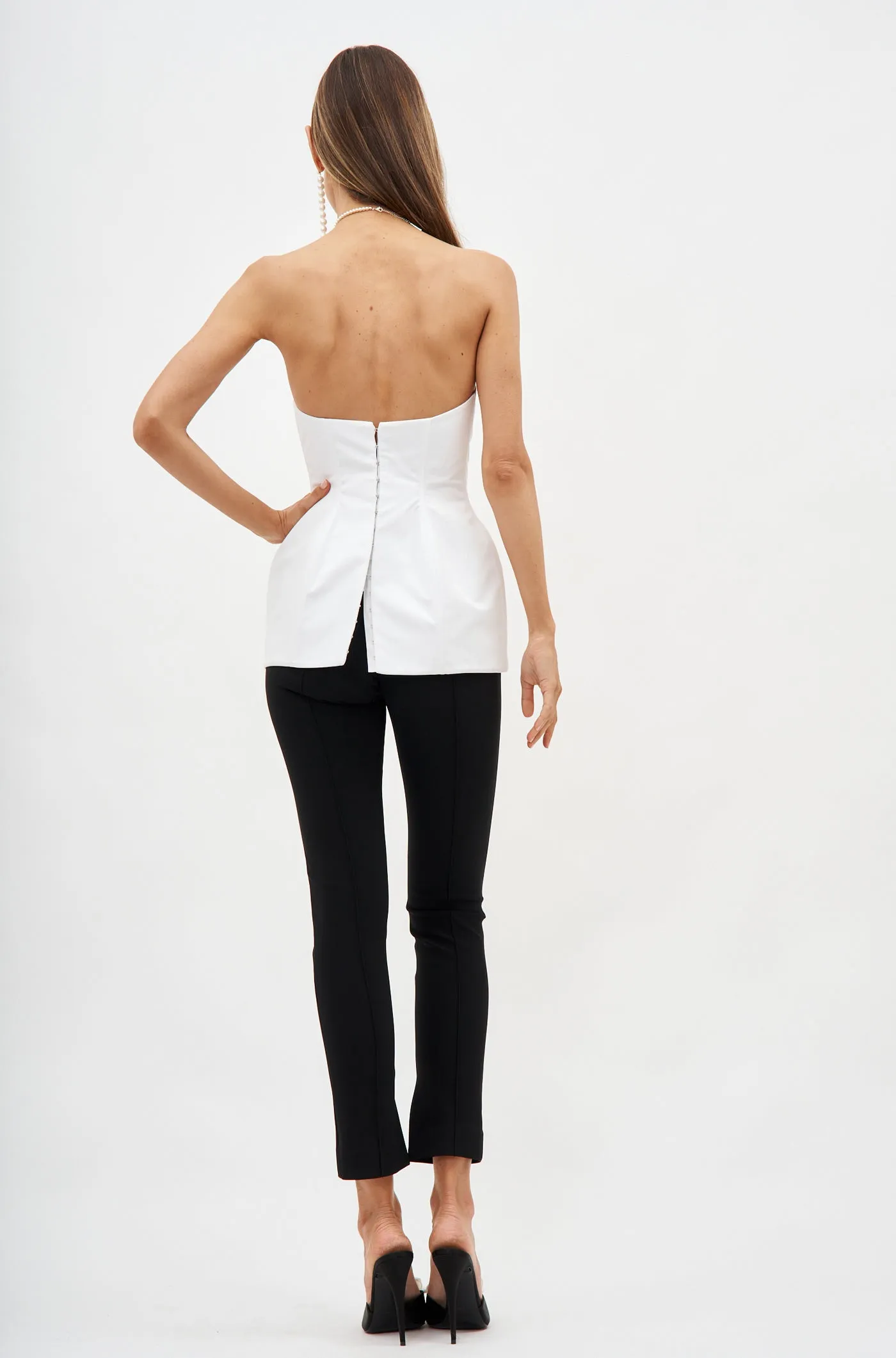 Cotton Corset White Top