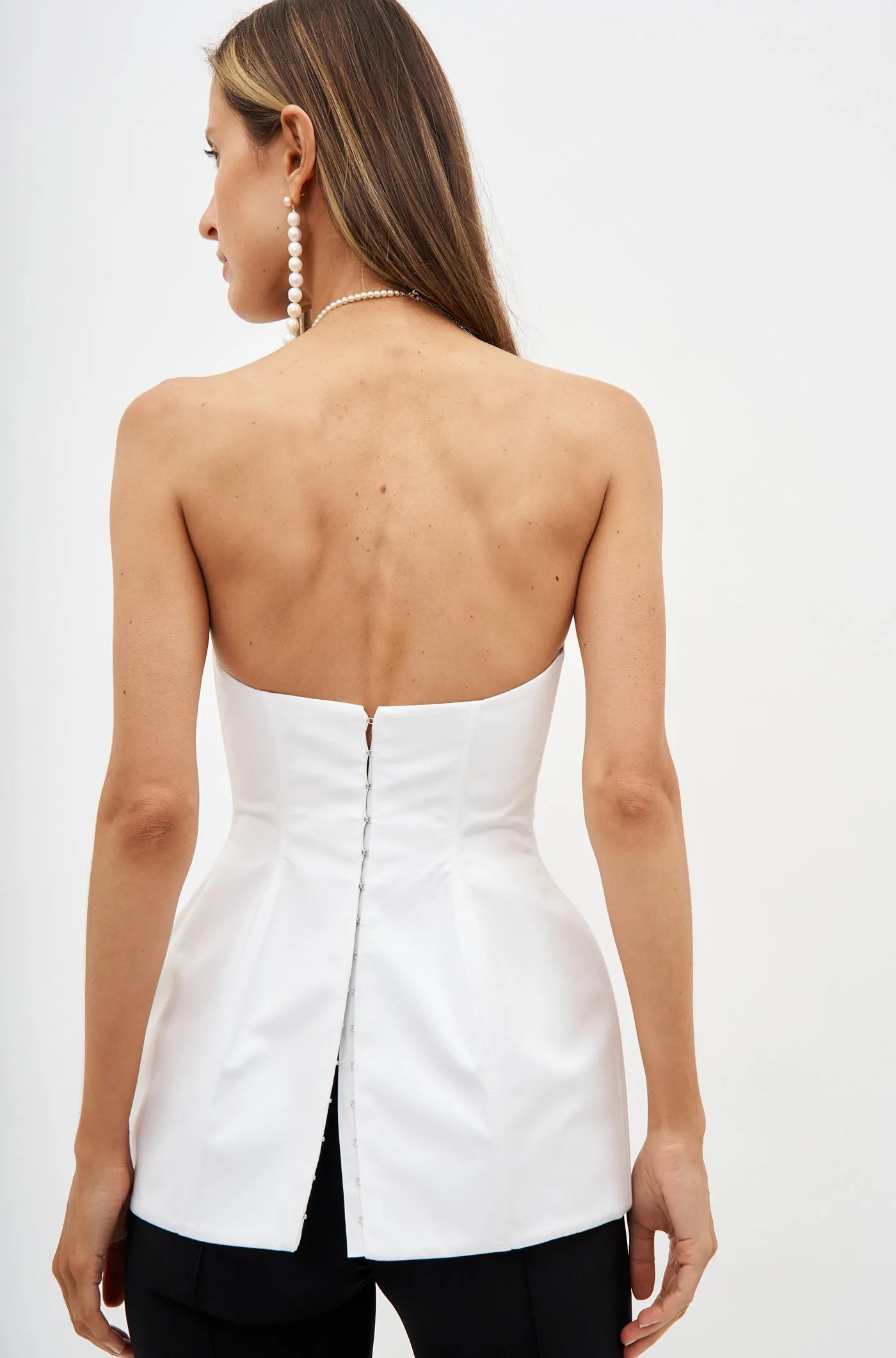 Cotton Corset White Top