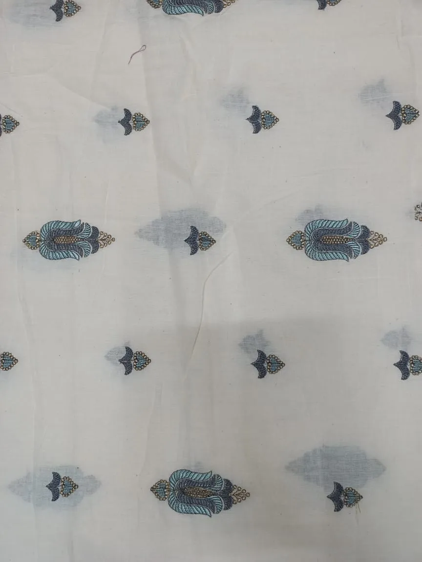 Cotton Embroidered Fabric