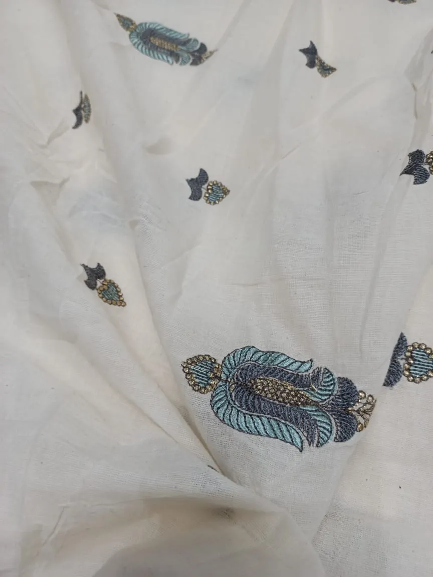 Cotton Embroidered Fabric
