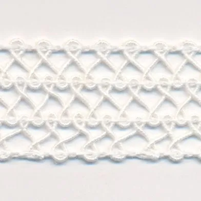 Cotton Lace Braid #01 White