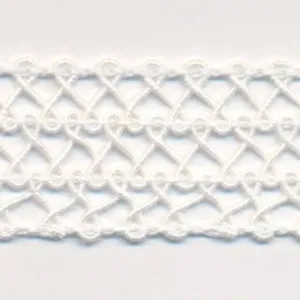 Cotton Lace Braid #01 White