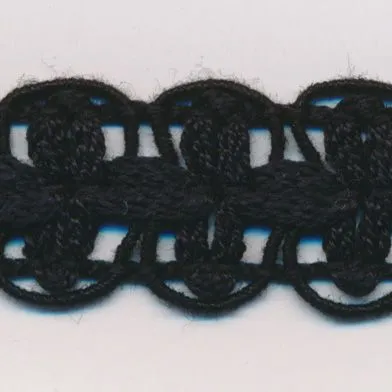 Cotton Lace Braid #50 Black