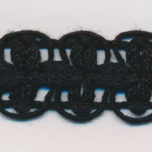 Cotton Lace Braid #50 Black