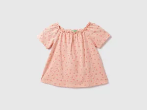 Cotton Printed Round Neck Girls Tops