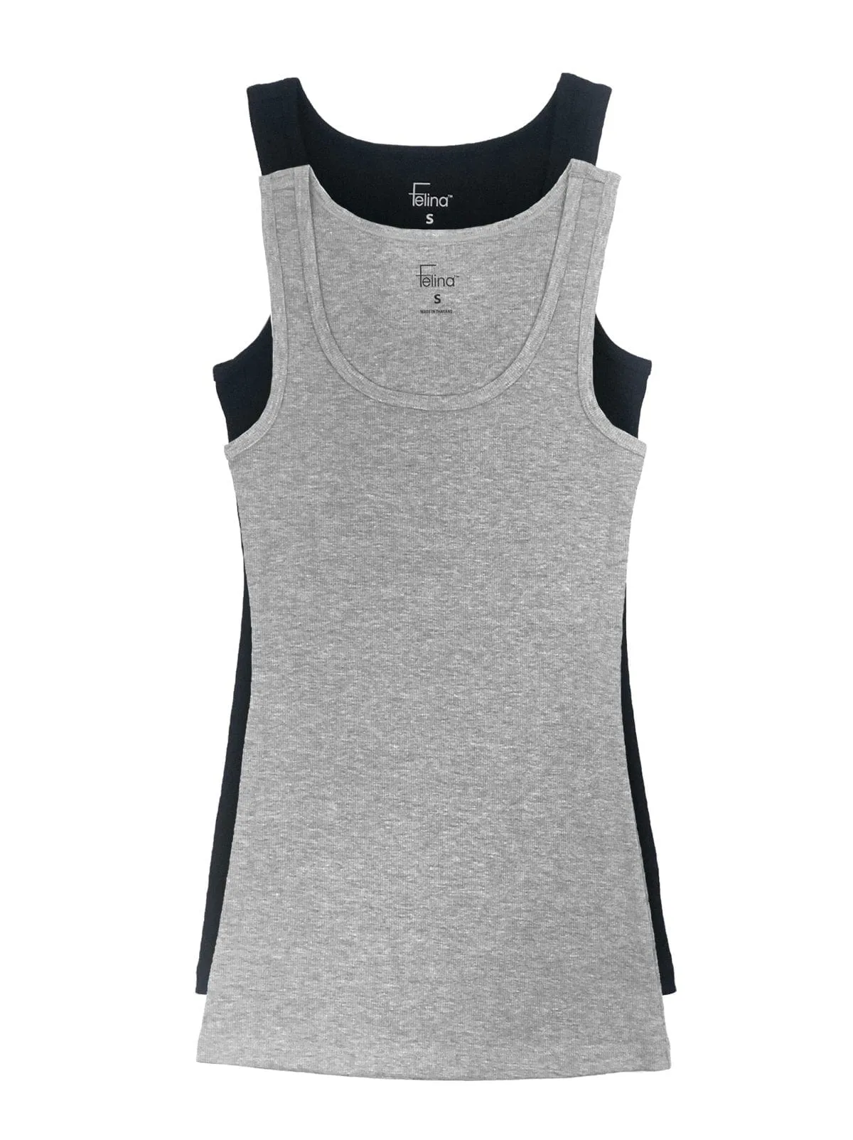 Cotton Ribbed Tank Top 2-Pack