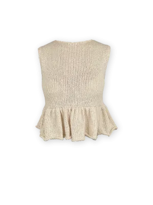 Cotton Sweater in Cream
