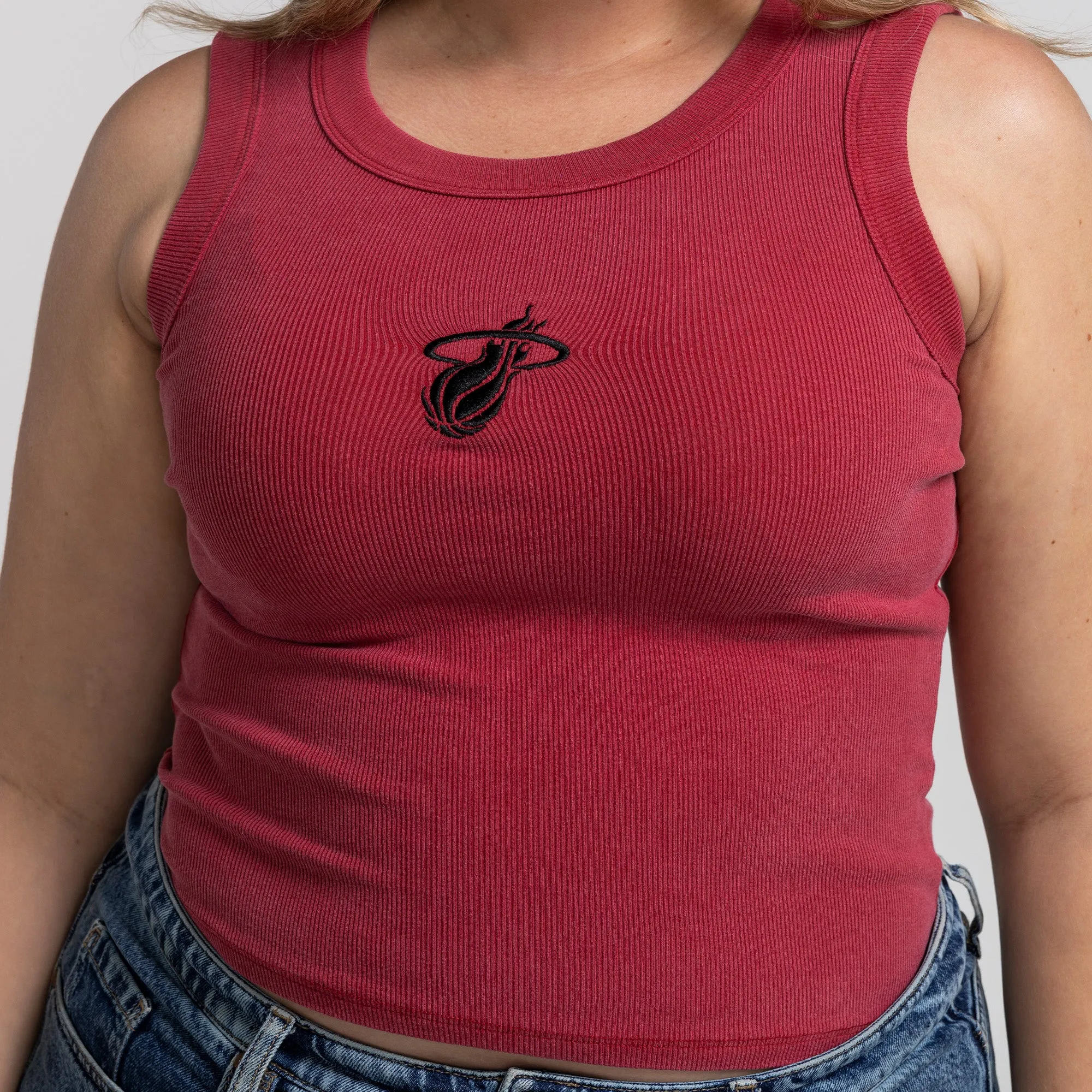 Court Culture Embroidered Logo Red Tank