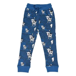 Cow Cloud Joggers in Blue