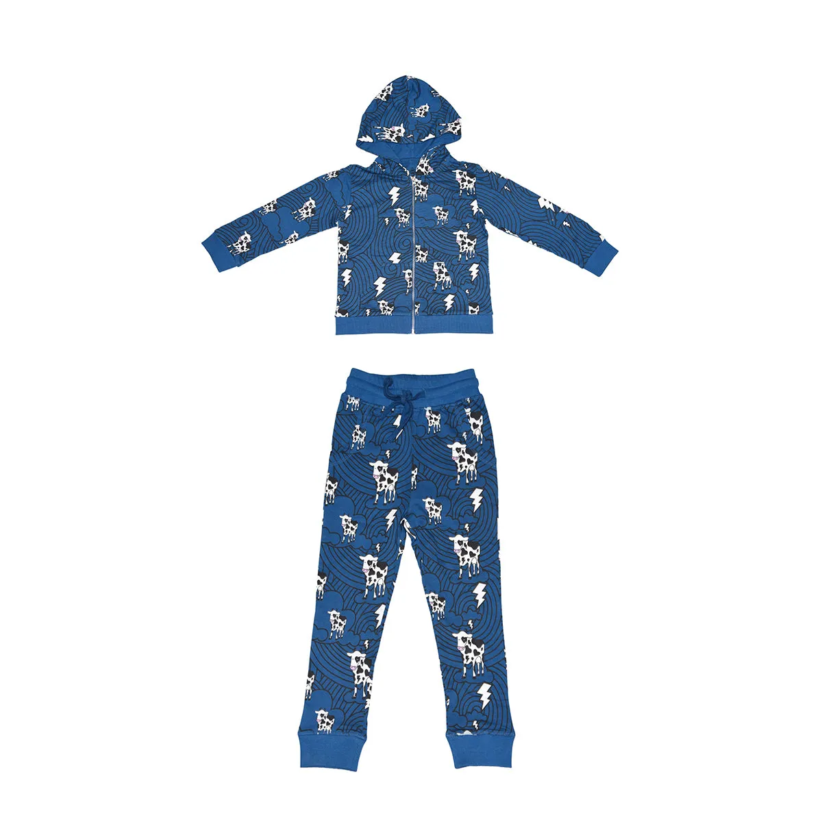Cow Cloud Joggers in Blue