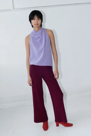 COWL NECK HALTER - IRIS