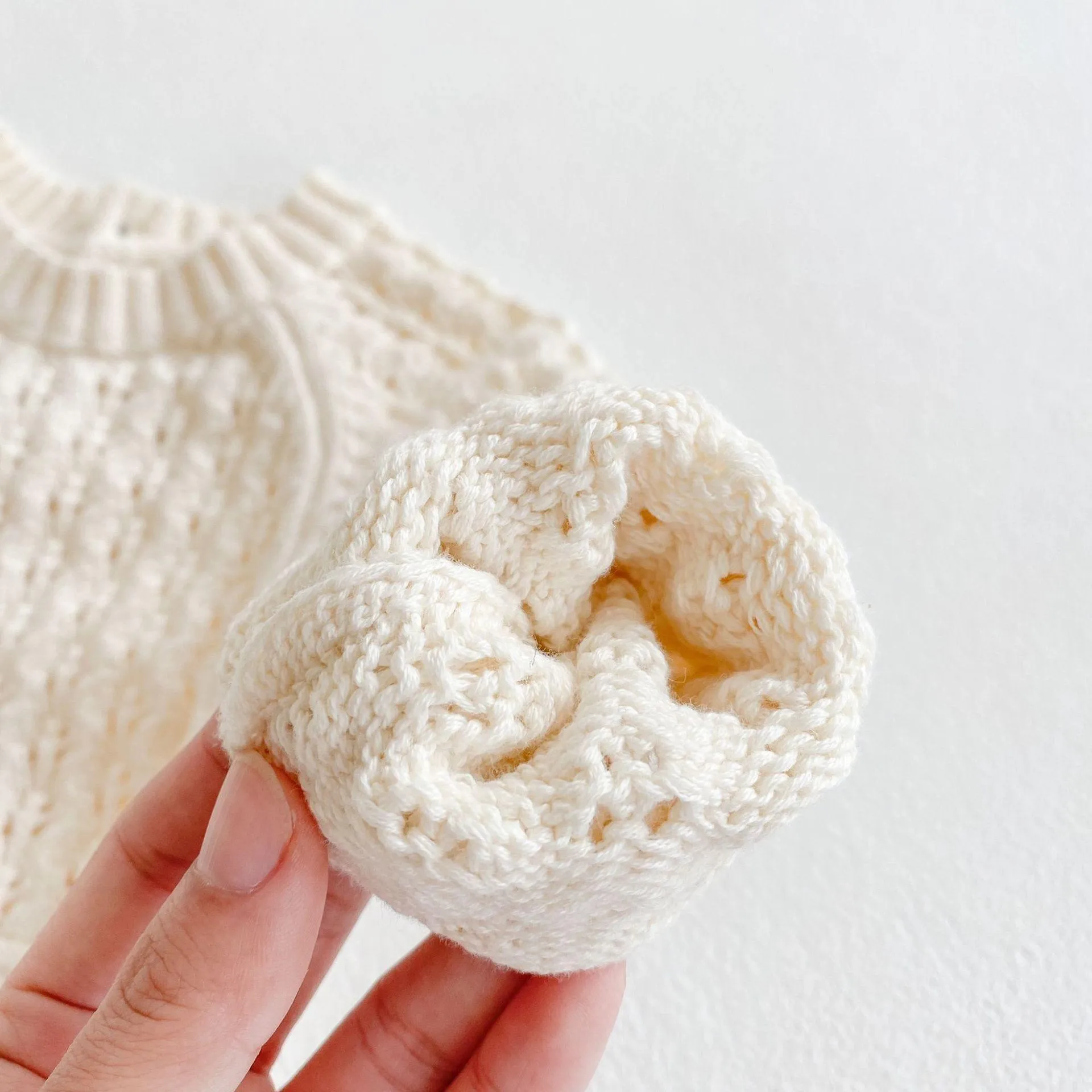 Cream Knitted Romper