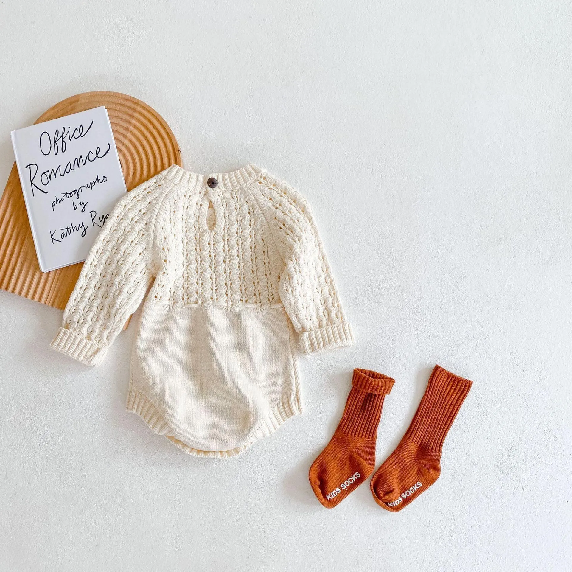 Cream Knitted Romper