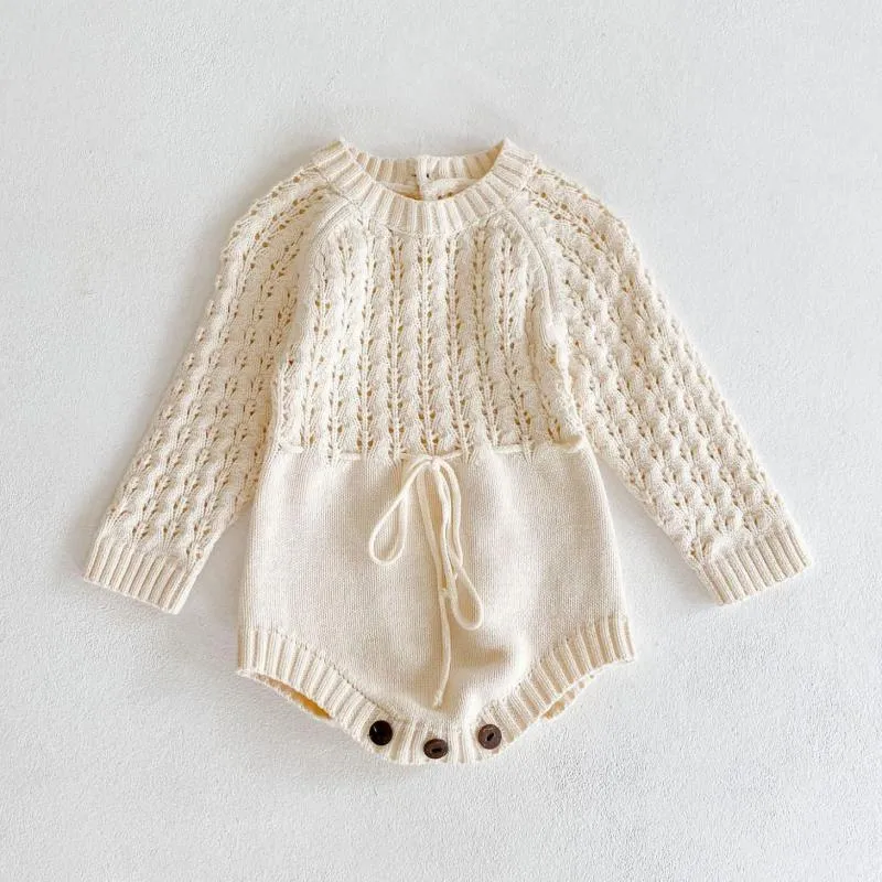 Cream Knitted Romper