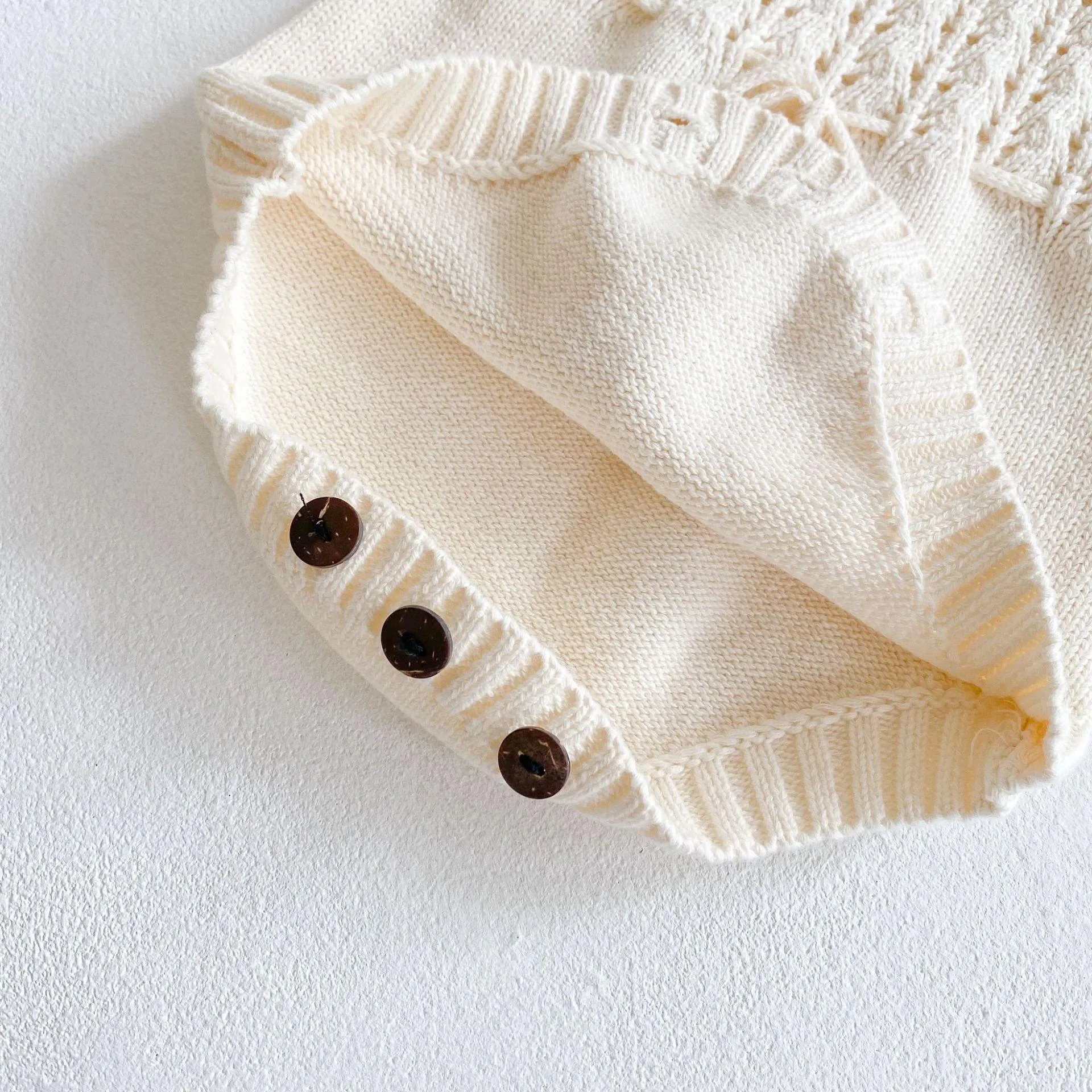 Cream Knitted Romper