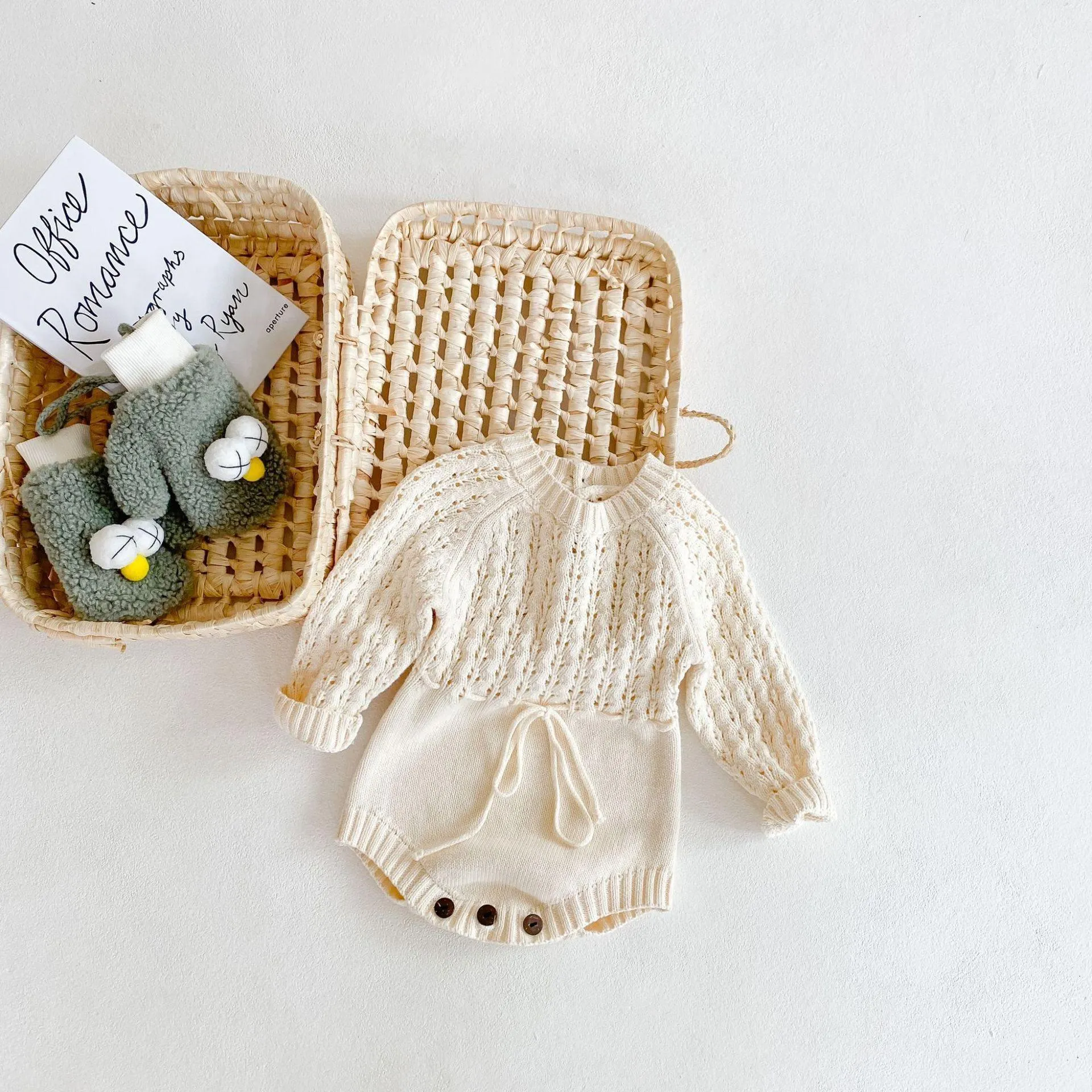 Cream Knitted Romper