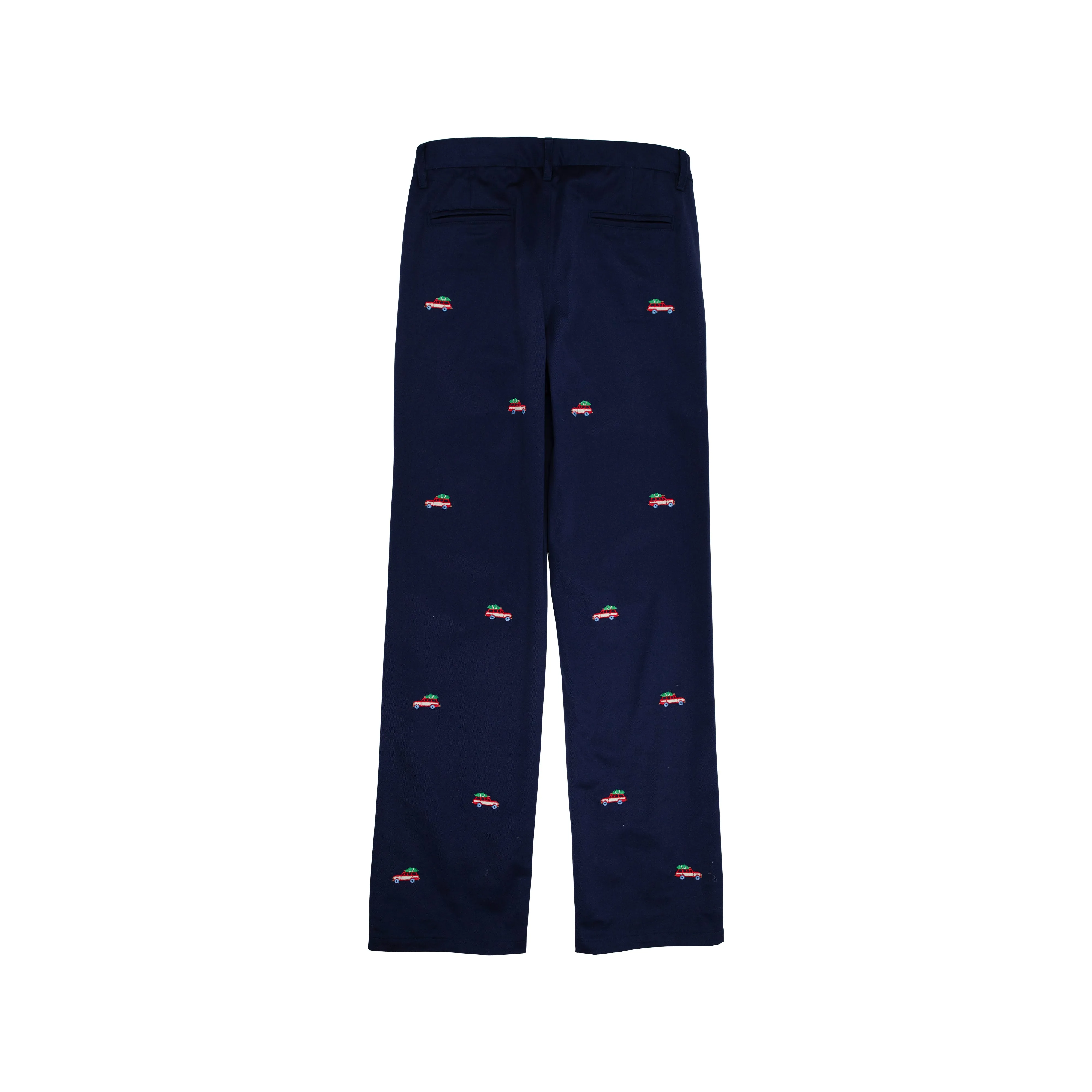 Critter Prep School Pants (Twill) - Nantucket Navy with Woody Jeeps Embroidery
