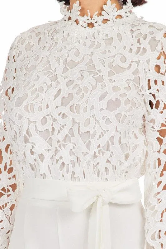 CROCHET TOP FASHION ROMPER