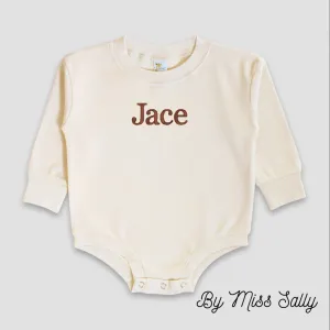 Custom Embroidered Bubble Romper