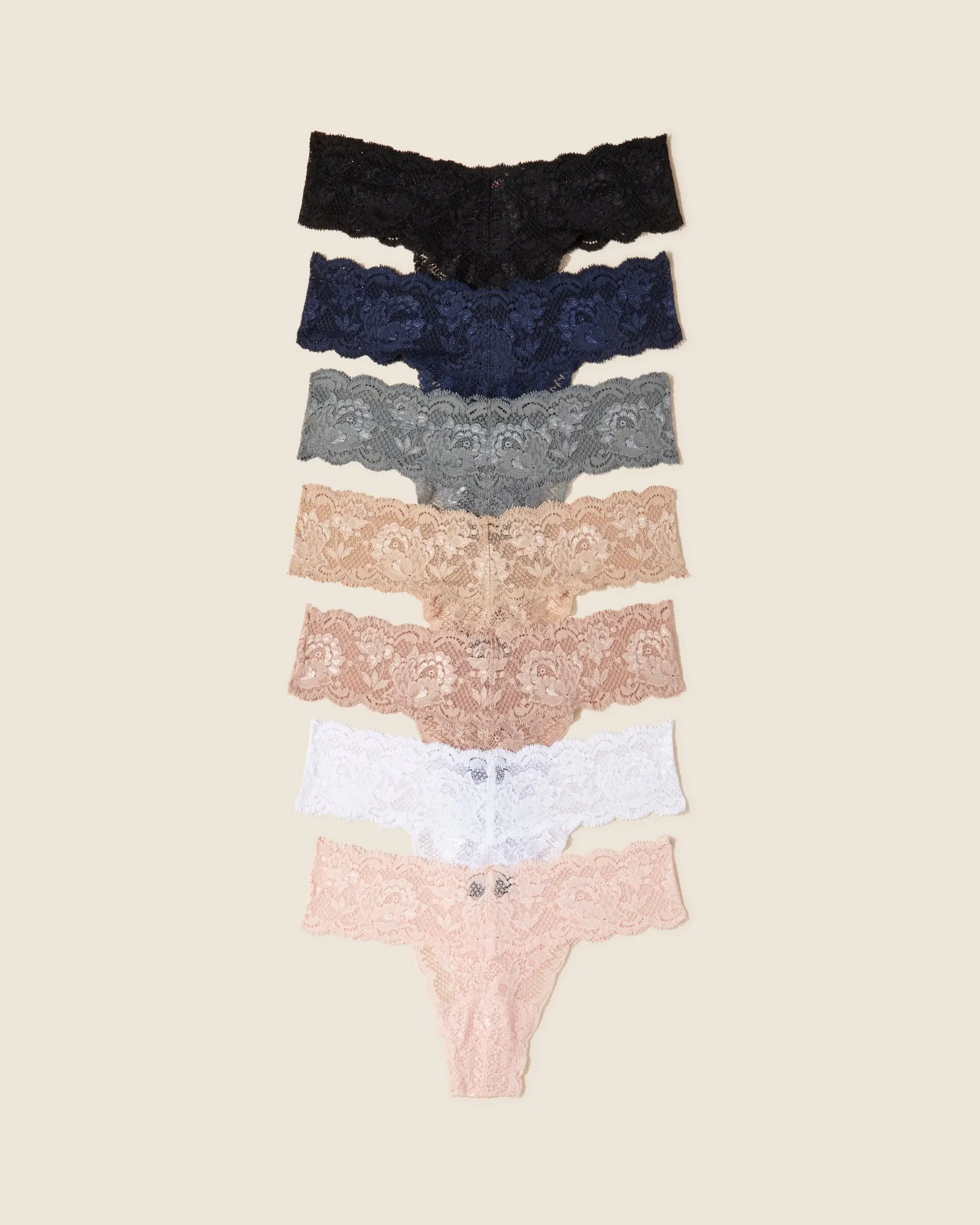 Cutie Lr Thong 7 Pack