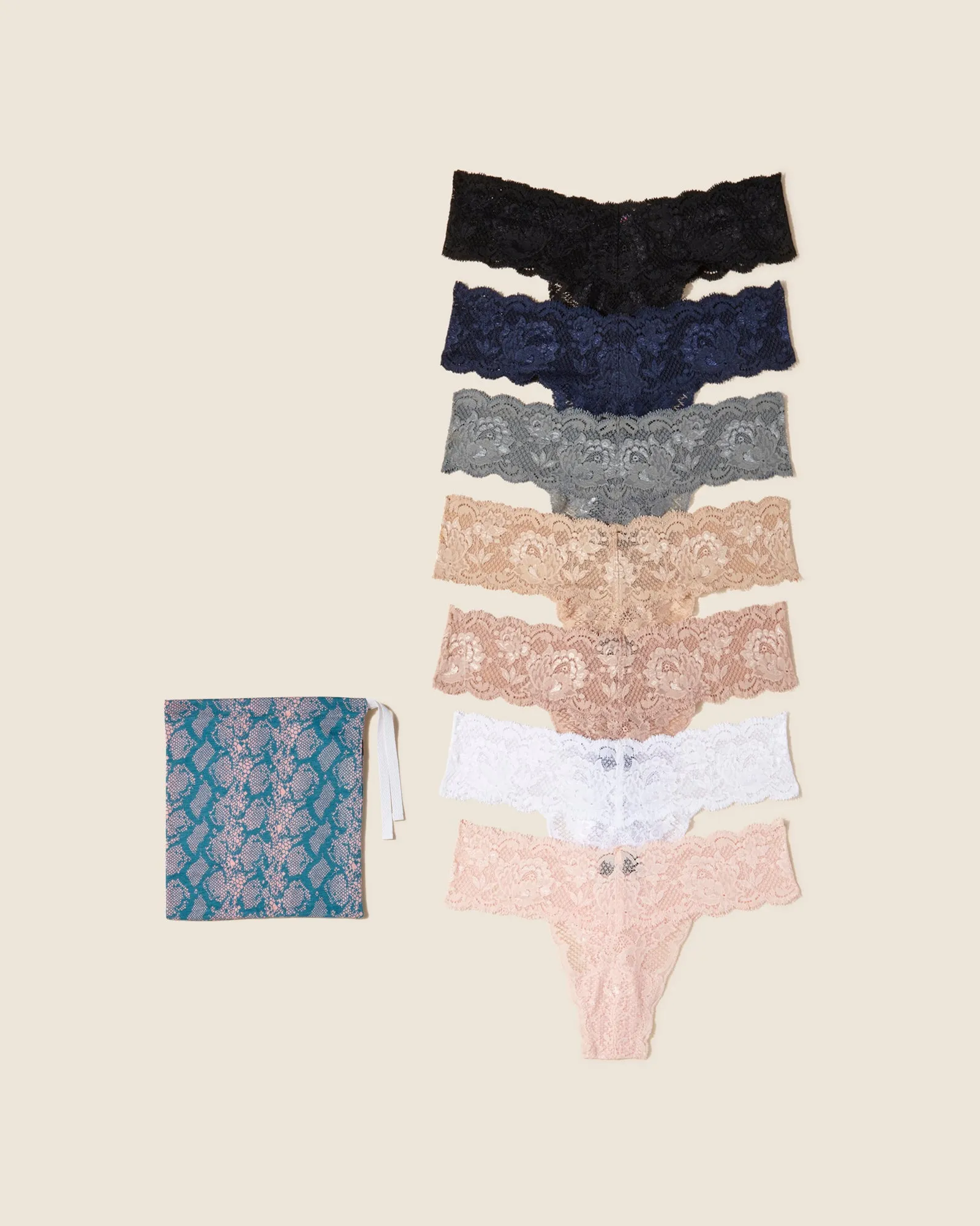 Cutie Lr Thong 7 Pack