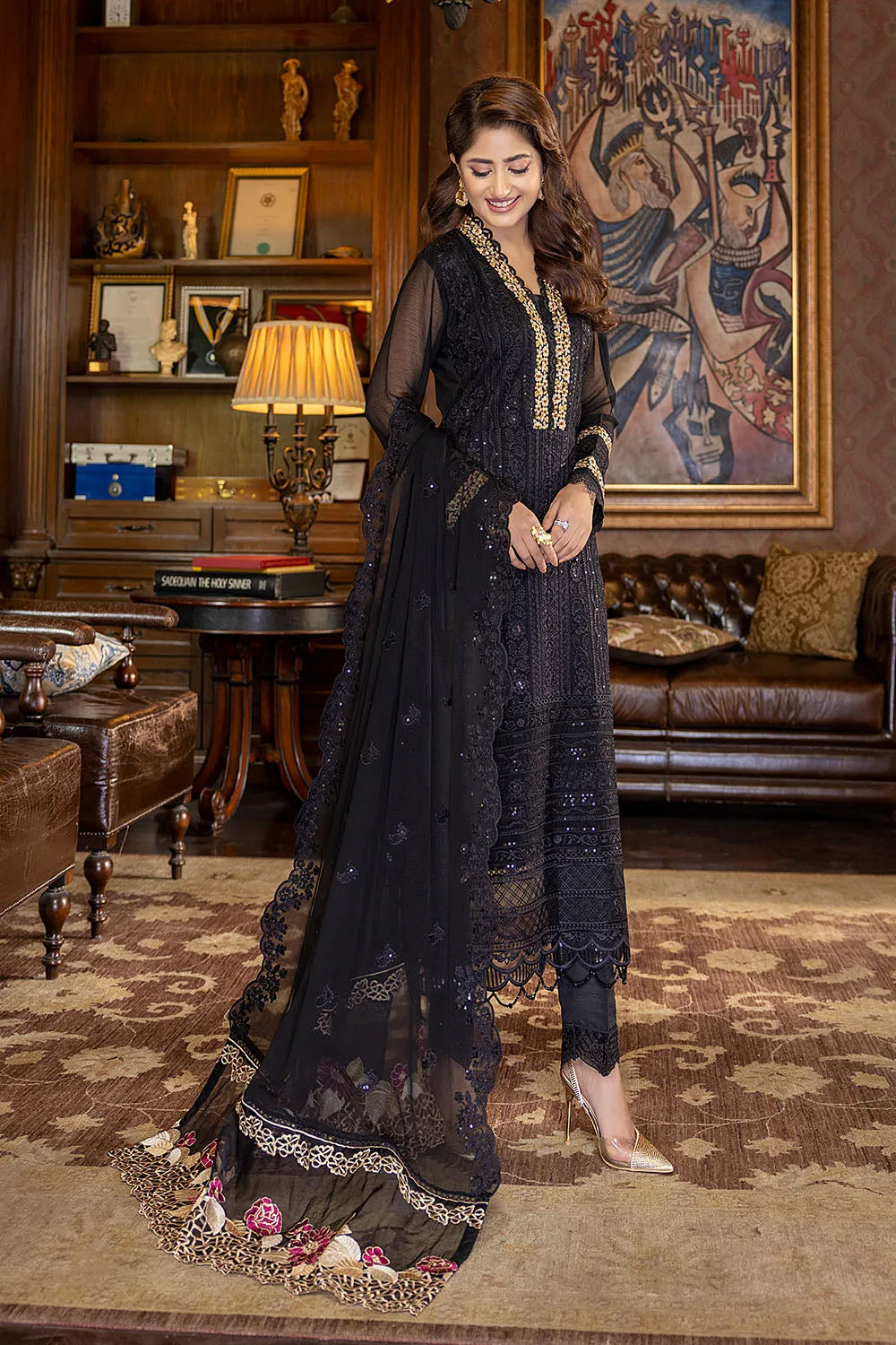 Dazzling Fairy | Azure Luxe Embroidered 3pcs Collections 2023