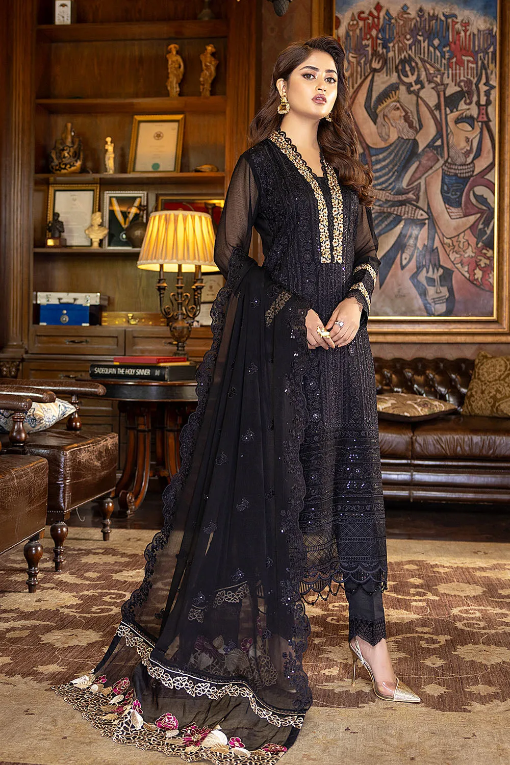 Dazzling Fairy | Azure Luxe Embroidered 3pcs Collections 2023