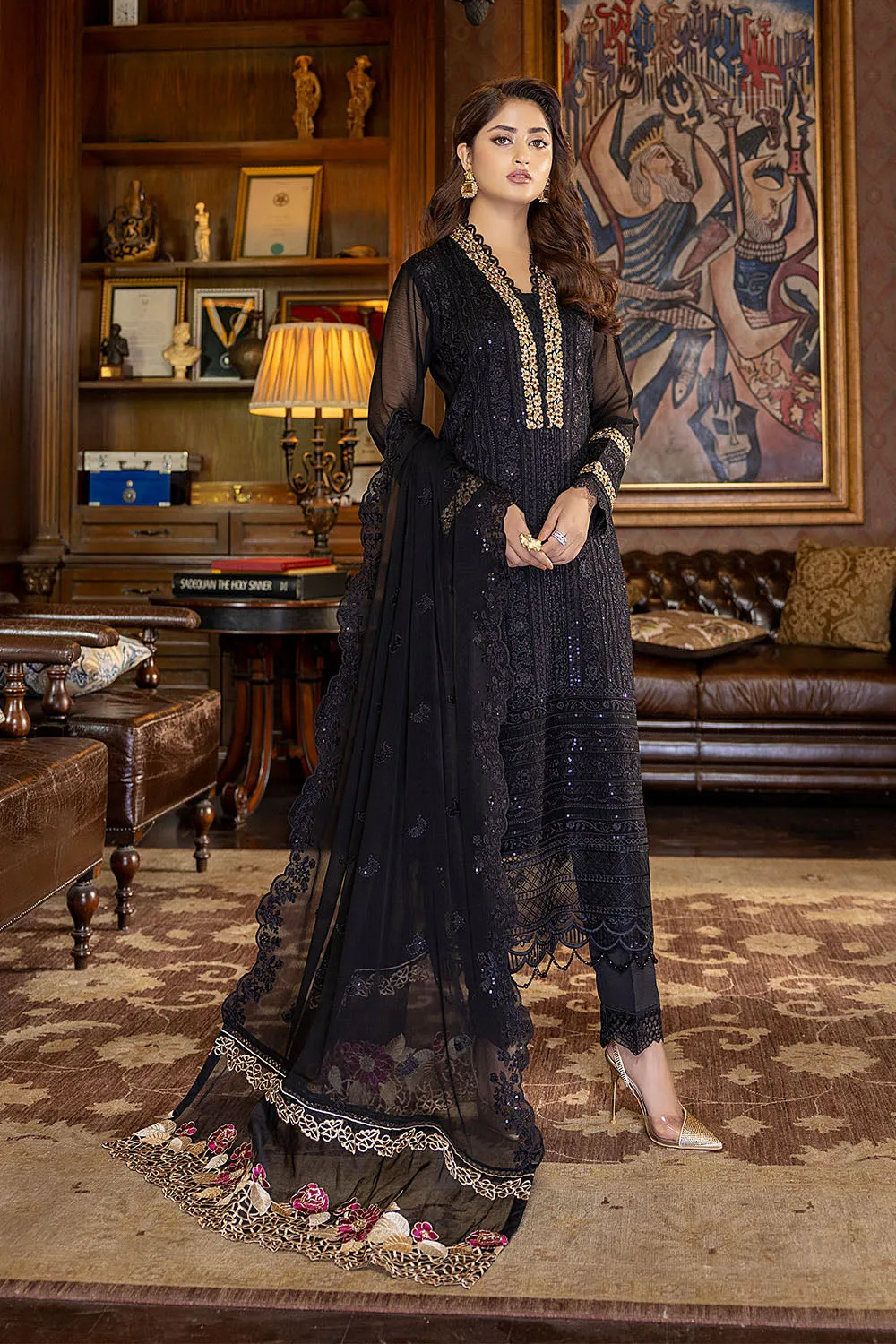Dazzling Fairy | Azure Luxe Embroidered 3pcs Collections 2023