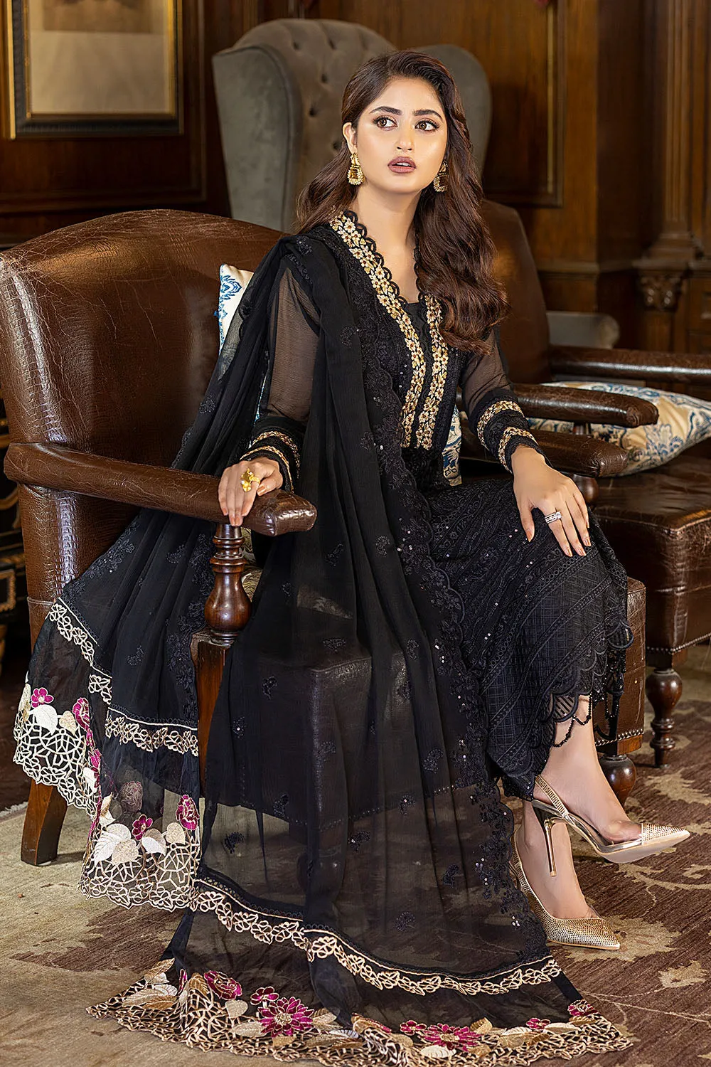 Dazzling Fairy | Azure Luxe Embroidered 3pcs Collections 2023