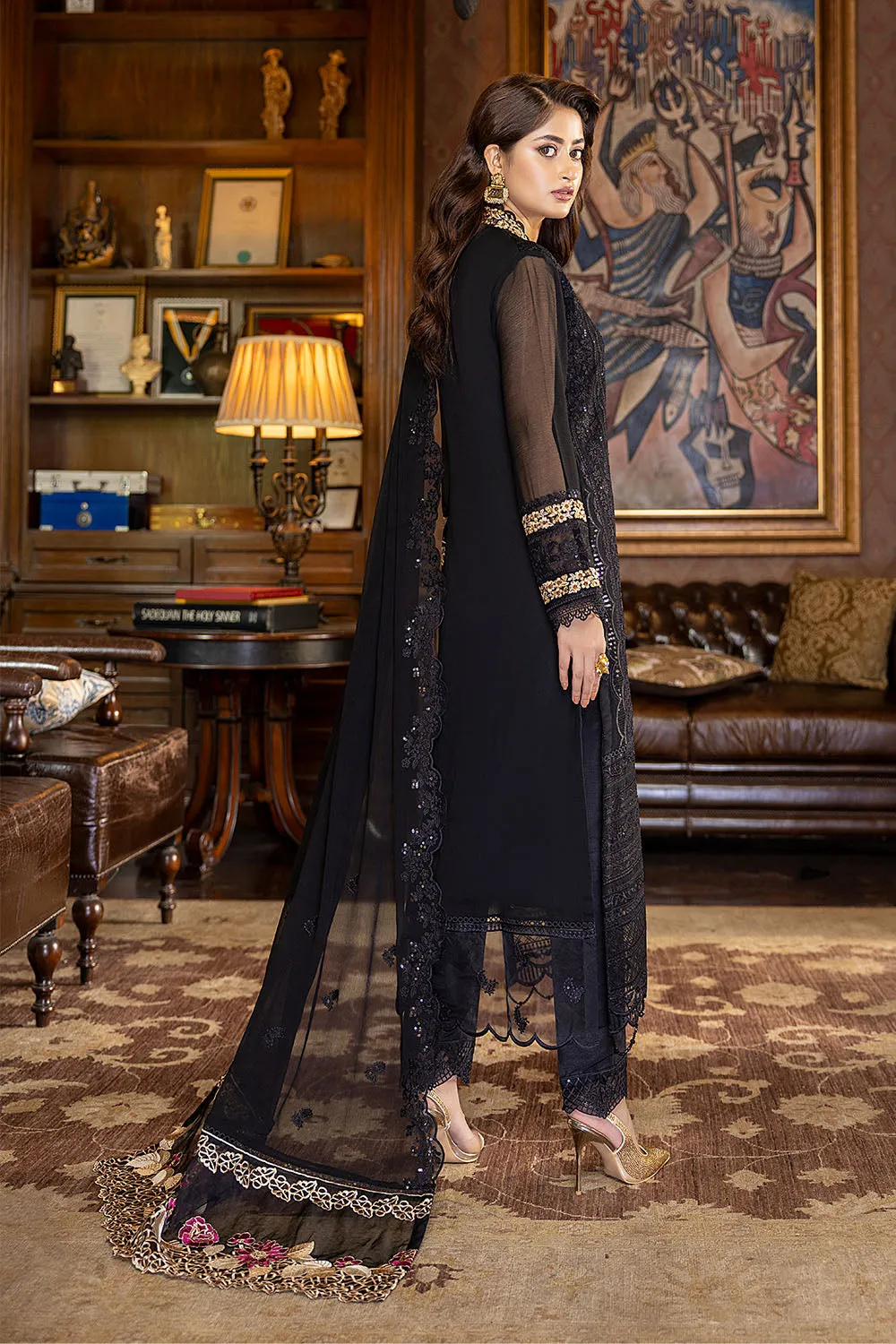 Dazzling Fairy | Azure Luxe Embroidered 3pcs Collections 2023
