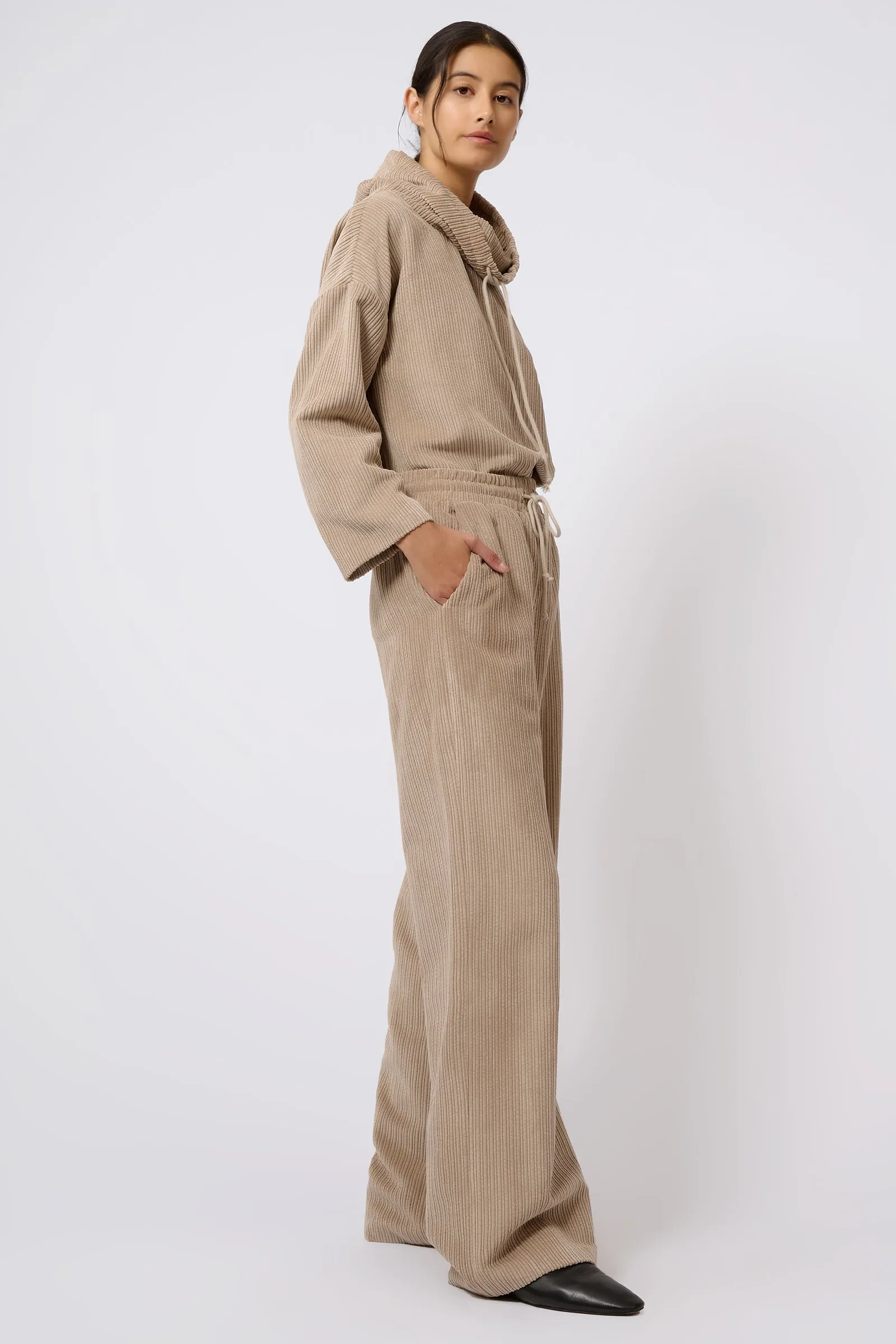 Debbie Drawstring Pant - Beige
