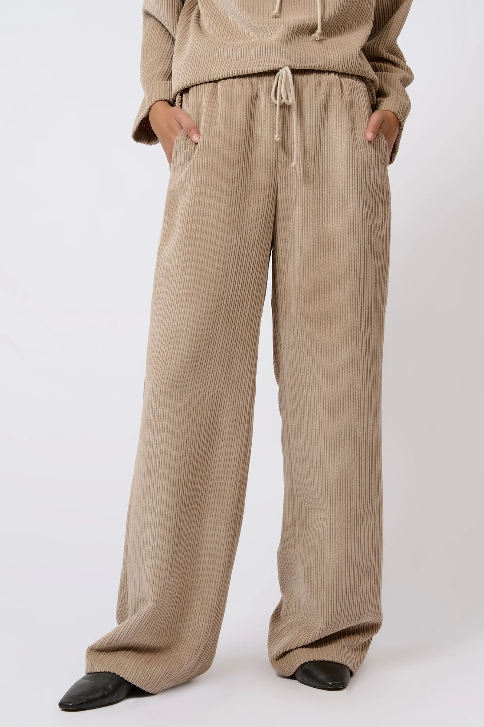 Debbie Drawstring Pant - Beige