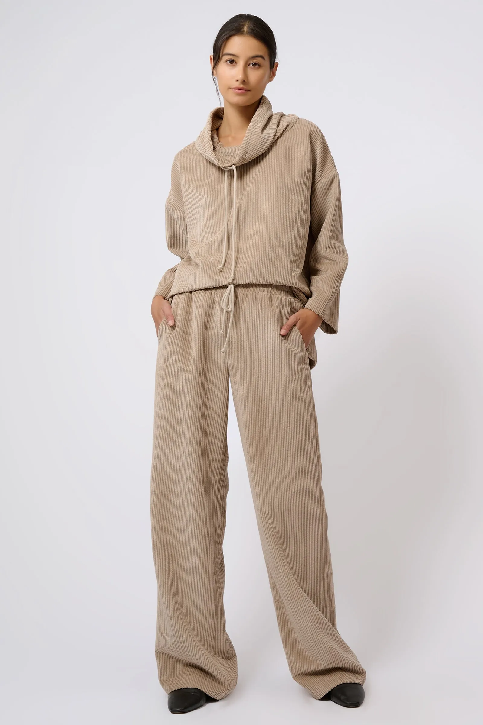 Debbie Drawstring Pant - Beige