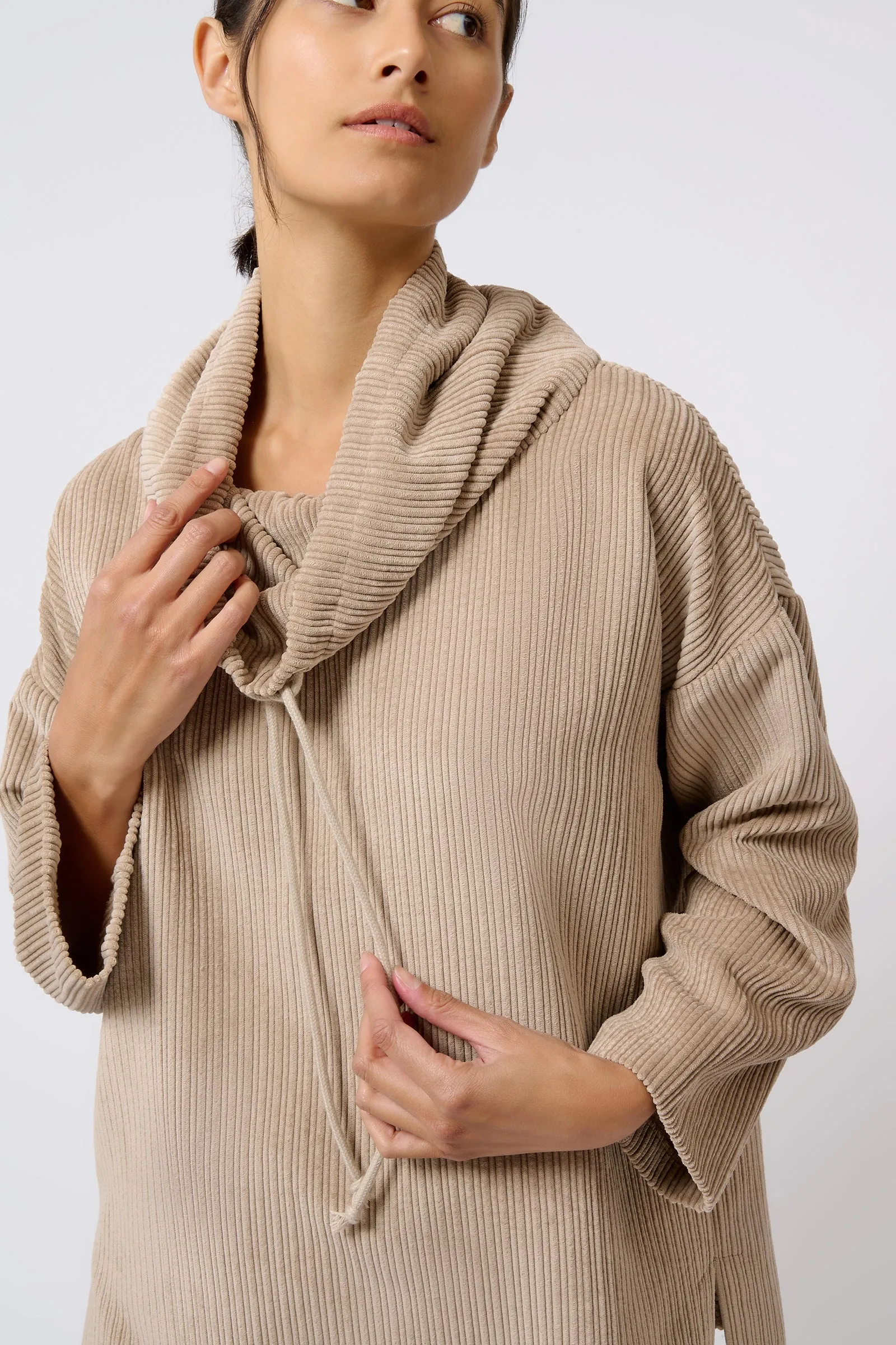 Debbie Drawstring Pullover - Beige